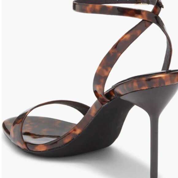 Tortoise Blossmz Ankle Strap Satin Sandal Jeffrey Campbell SIZE 7- NWT - Picture 4 of 4